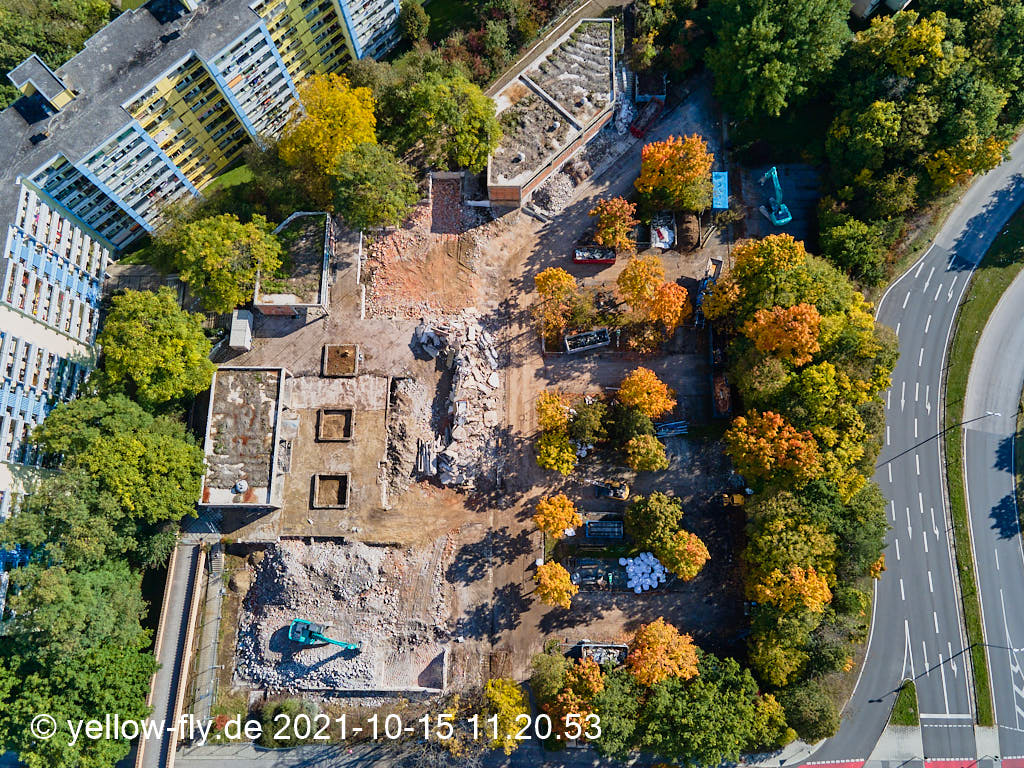 15.10.2021 - Luftbilder vom Abriss unseres Quiddezentrums